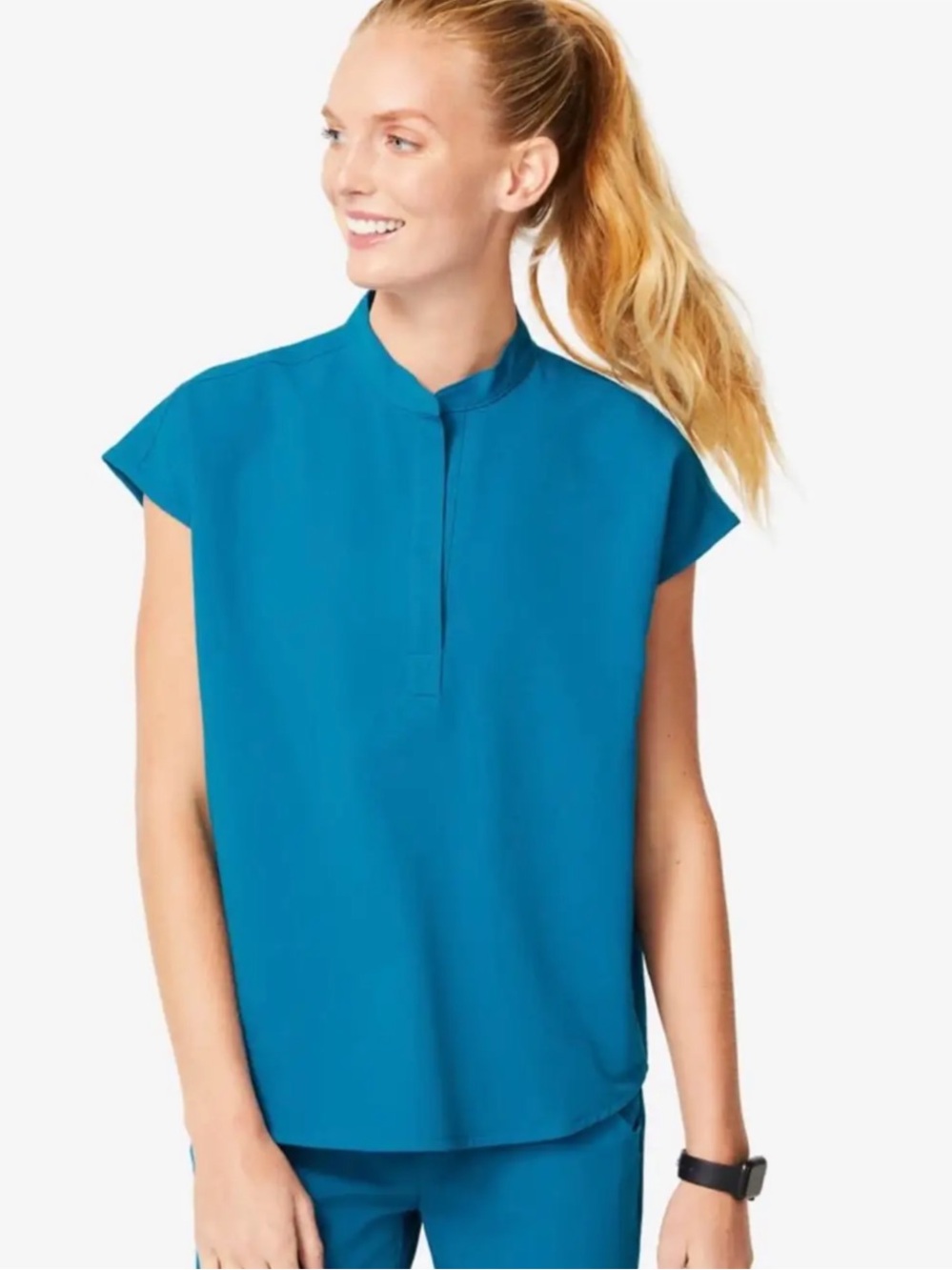 Alps Blue Rafaela Oversized Scrub Top™